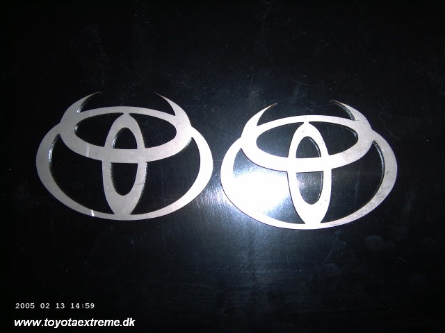 Toyota devil horn emblem