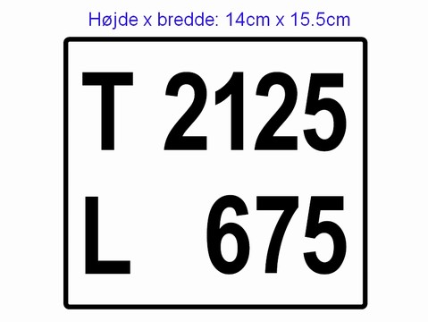 Vægttavler til gulpladebil - 2 stk
Varenr. 21634