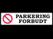 Skilt Parkering forbudt (Sort/rød)
Varenr. 21702